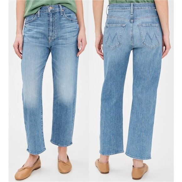 MOTHER The Ditcher Zip Crop Jeans Size 31 NWT